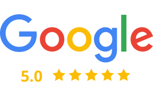 5 stars on Google Reviews